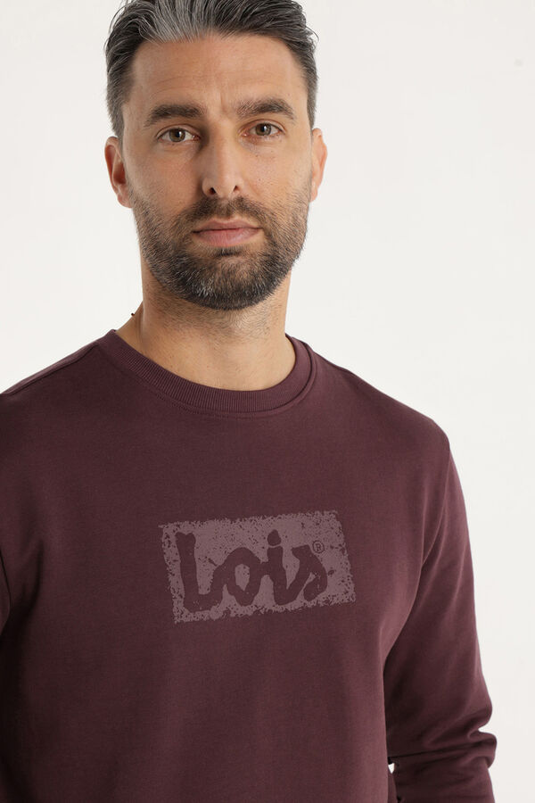 Lois Sweatshirt gola caixa estampado