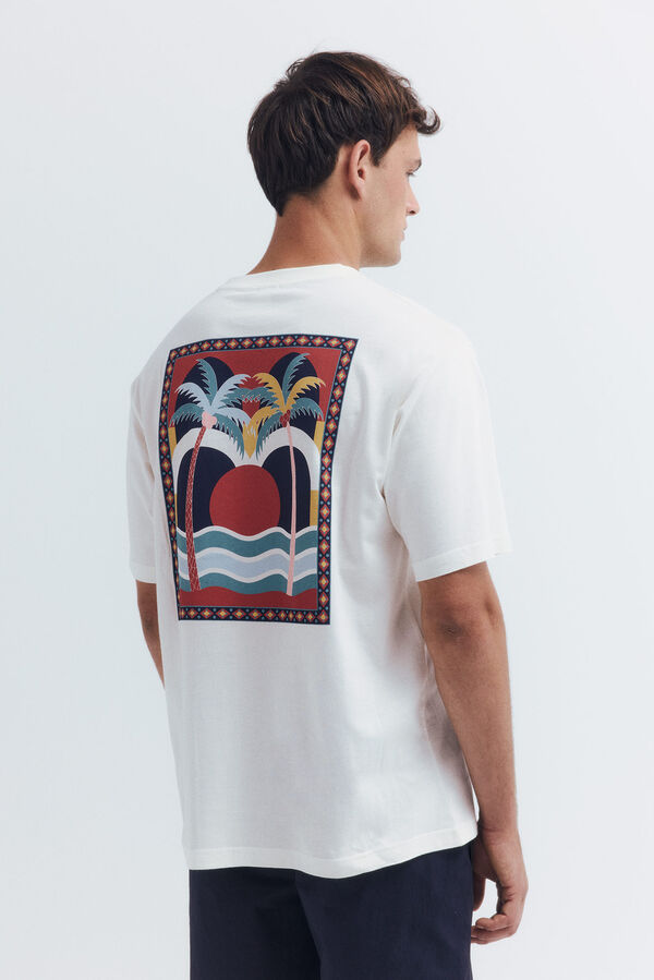Springfield T-shirt palmeiras bege