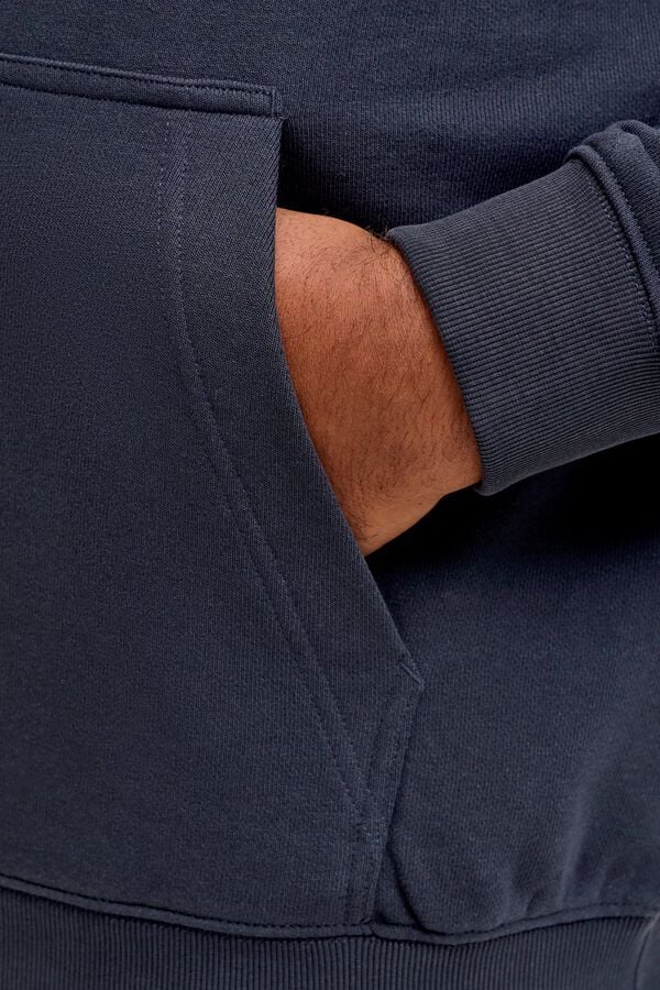 Jack & Jones PLUS Sweatshirt com capuz azul