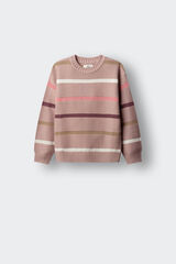 Springfield Kids Camisola de riscas finas para menina rosa