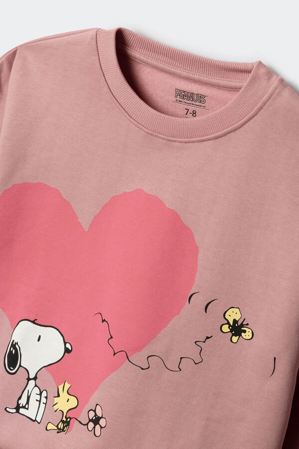 Springfield Kids Sweatshirt da garota Snoopy rosa