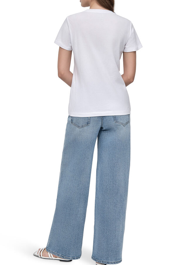 DKNY Camiseta logo dkny blanco