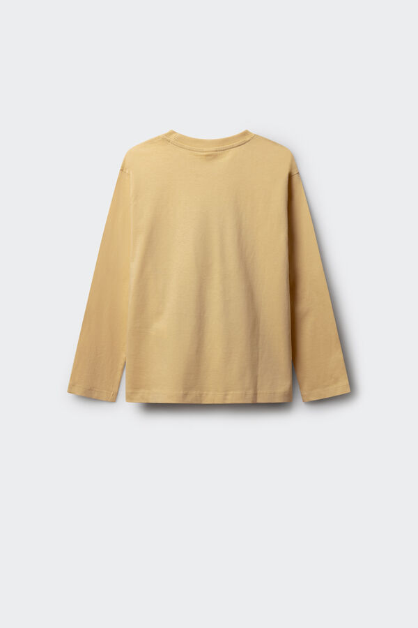 Springfield Kids Camiseta de manga larga amarilla árbol niño amarillo