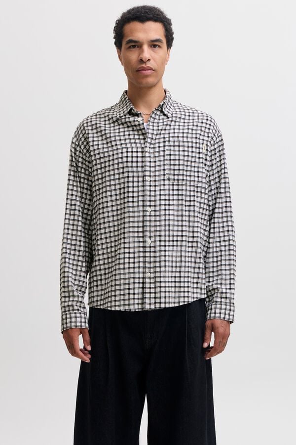 Jack & Jones Camisa de flanela branco
