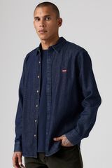 Levi's Camisa jeans com bot&otilde;es azul