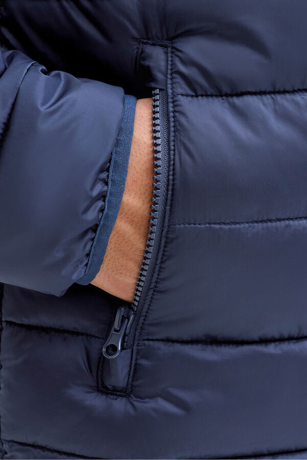 Jack & Jones Jaqueta puffer curta azul