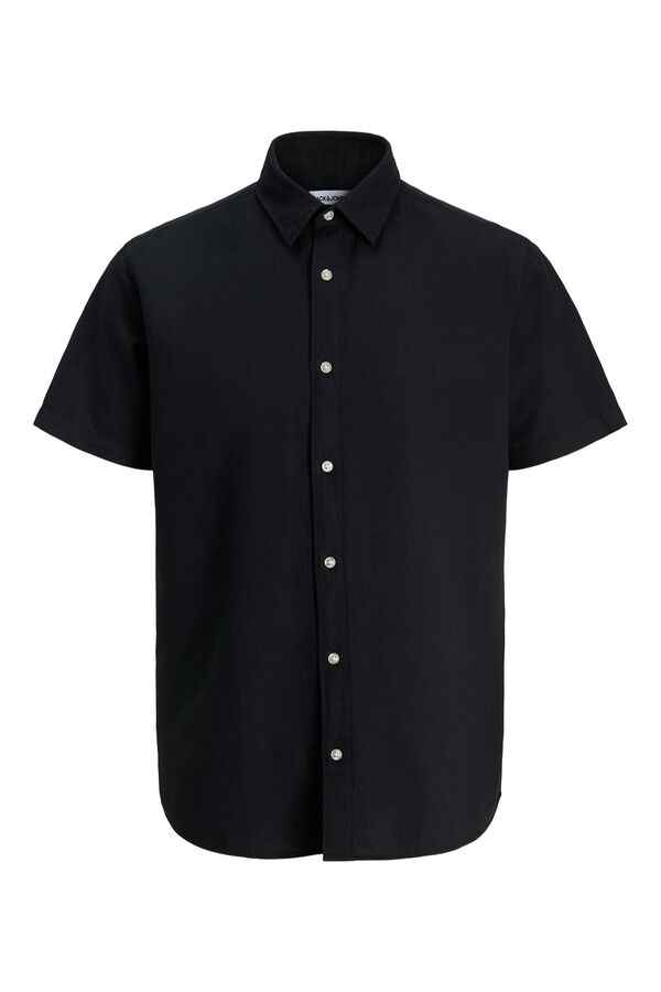 Jack & Jones PLUS Camisa em popelina de manga curta preto