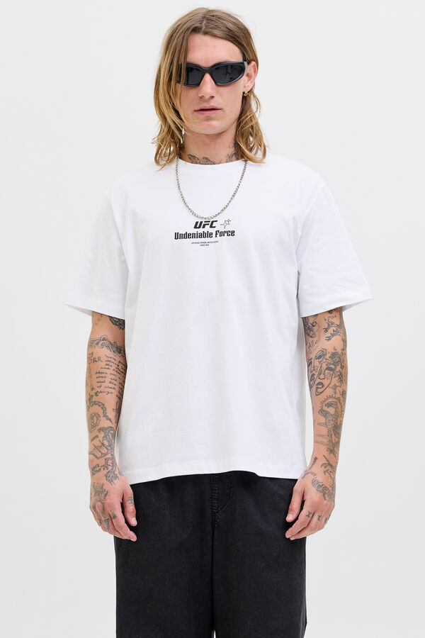 Jack & Jones T-shirt com estampa nas costas branco