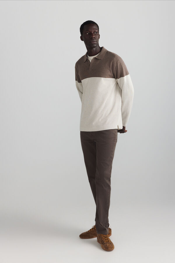 Springfield Cal&ccedil;a 5 bolsos slim lavagem desbotada cru