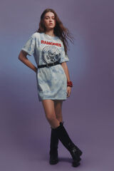 Springfield "Ramones" T-shirt dress blue