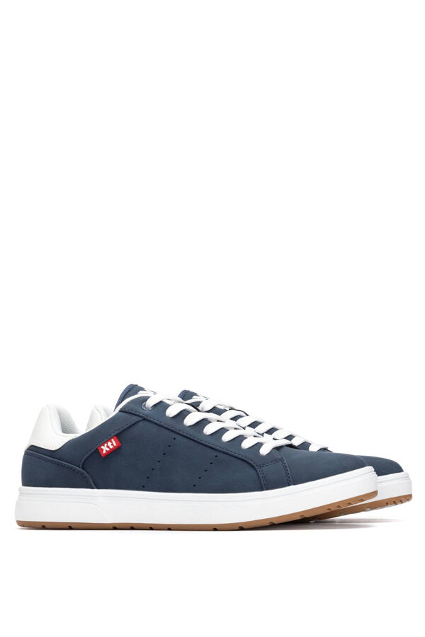 XTI Sapatilha casual com atacadores azul