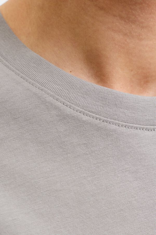 Jack & Jones T-shirt de manga curta com logo cinzento