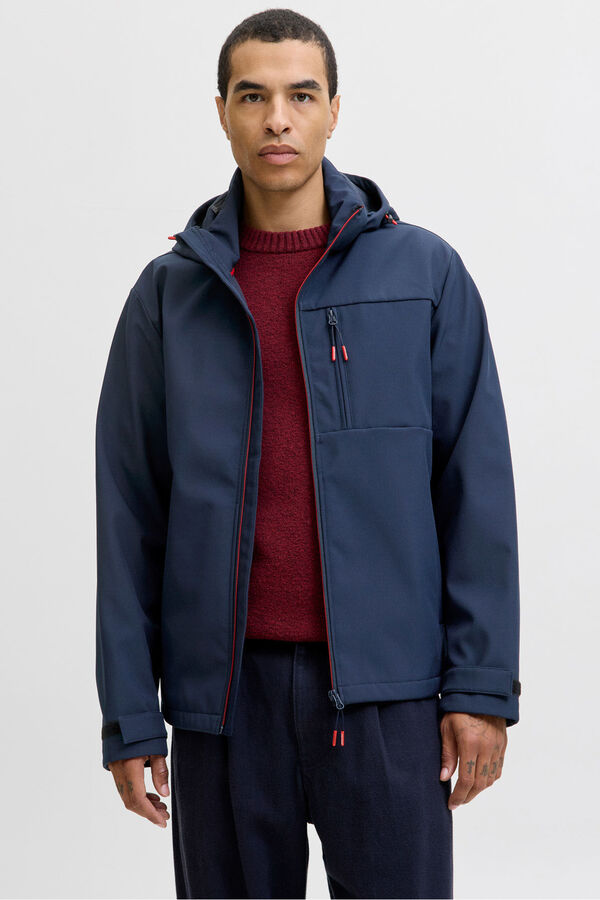 Jack & Jones Casual waterproof jacket blue