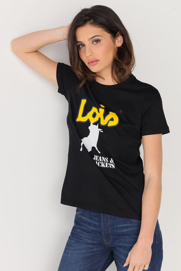 Lois  Camiseta Manga Corta negro