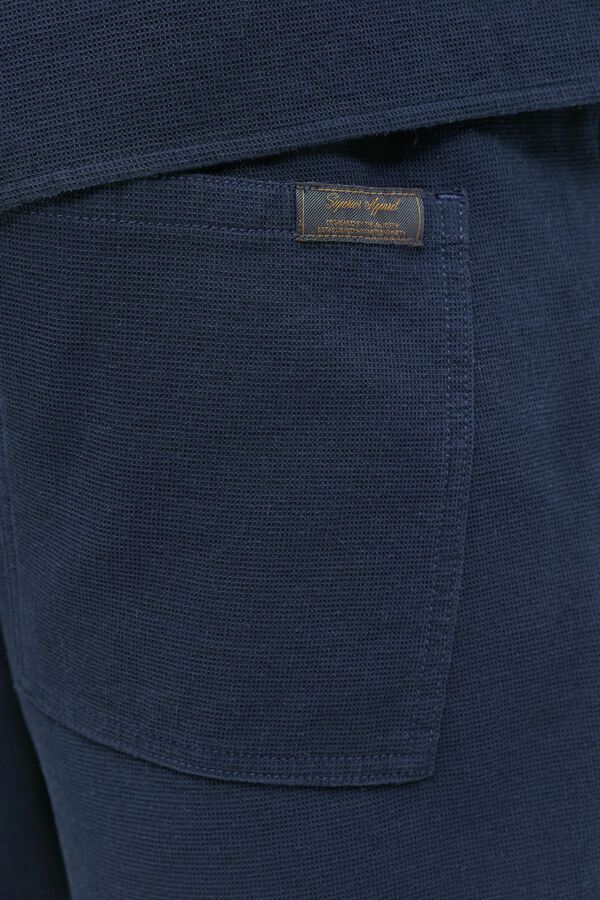 Jack & Jones PLUS Cotton loose fit Bermuda shorts blue
