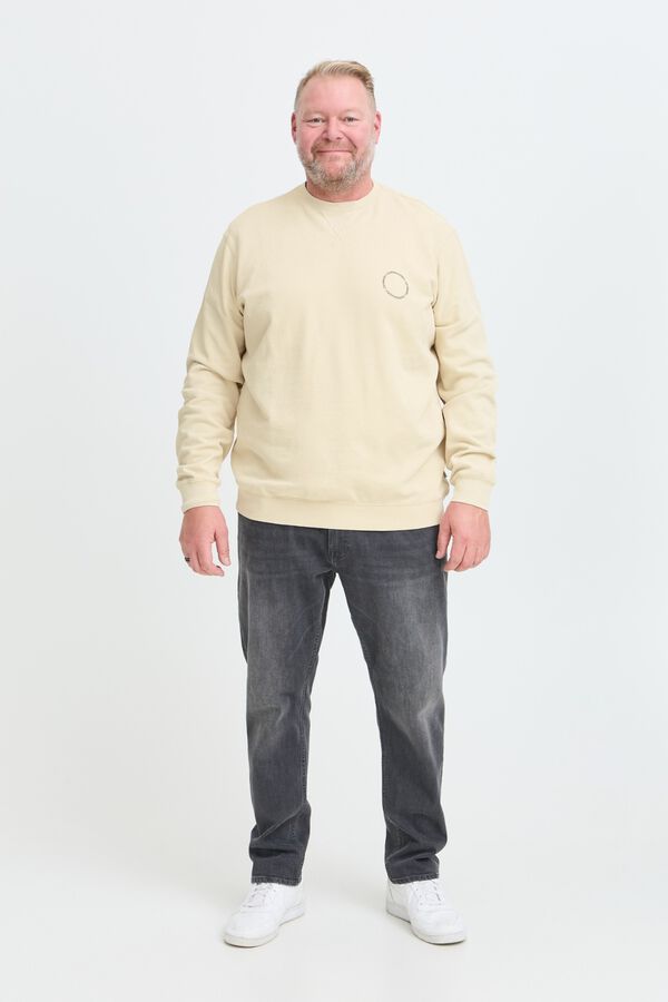 Blend PLUS Sweatshirt gola redonda Plus bege