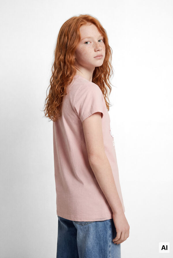 Springfield Kids T-shirt de manga curta coelhos menina rosa
