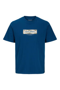 Jack & Jones PLUS T-shirt estampada em algod&atilde;o