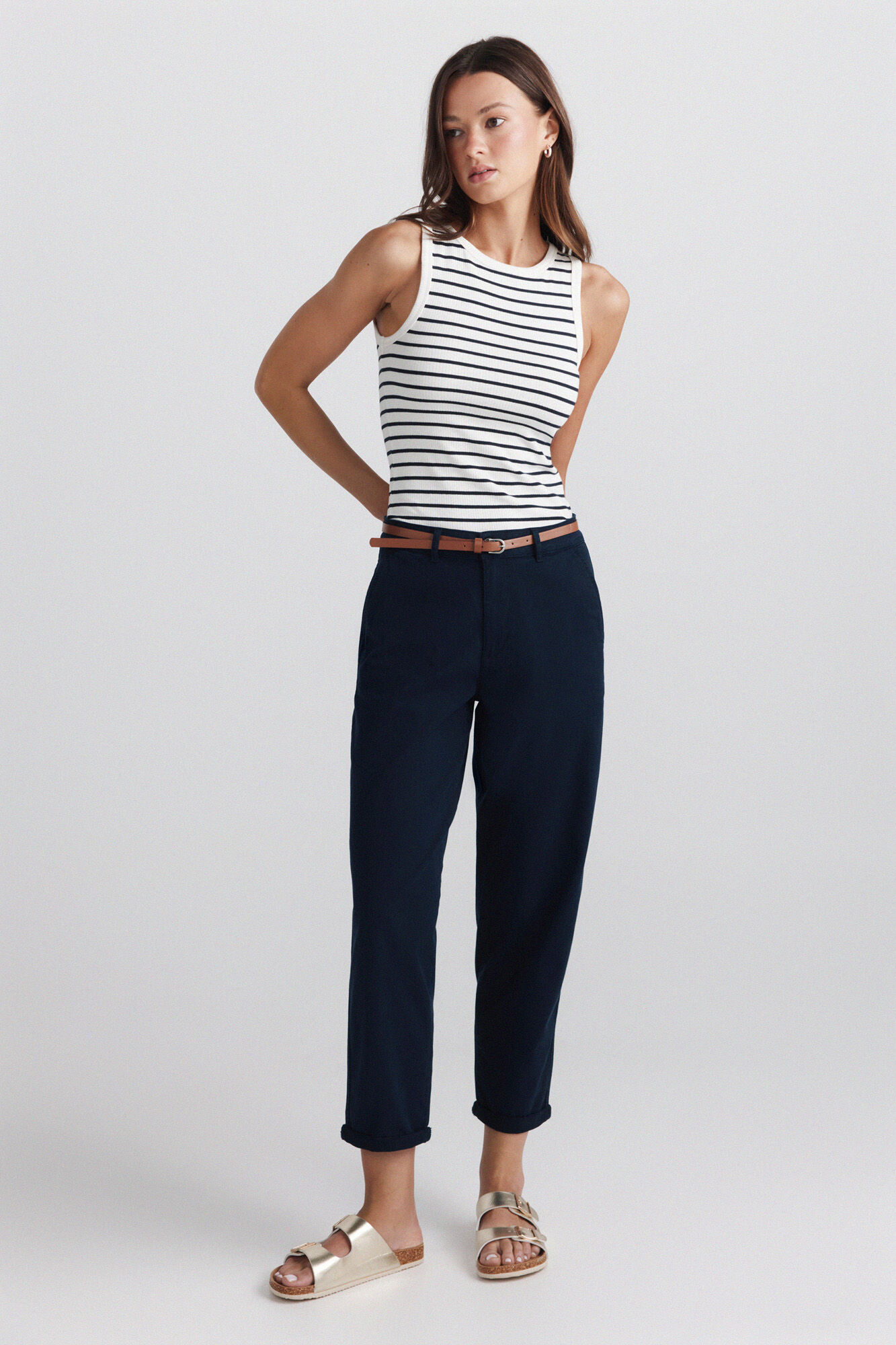 Springfield Cal&ccedil;as chino com cinto