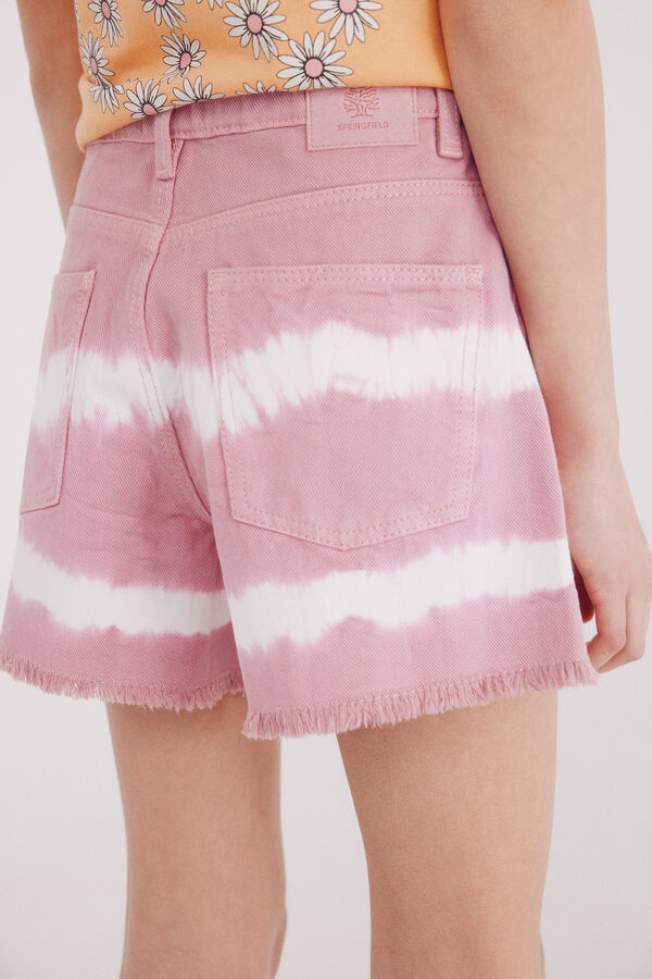Springfield Kids Shorts tie-dye rosa para meninas rosa