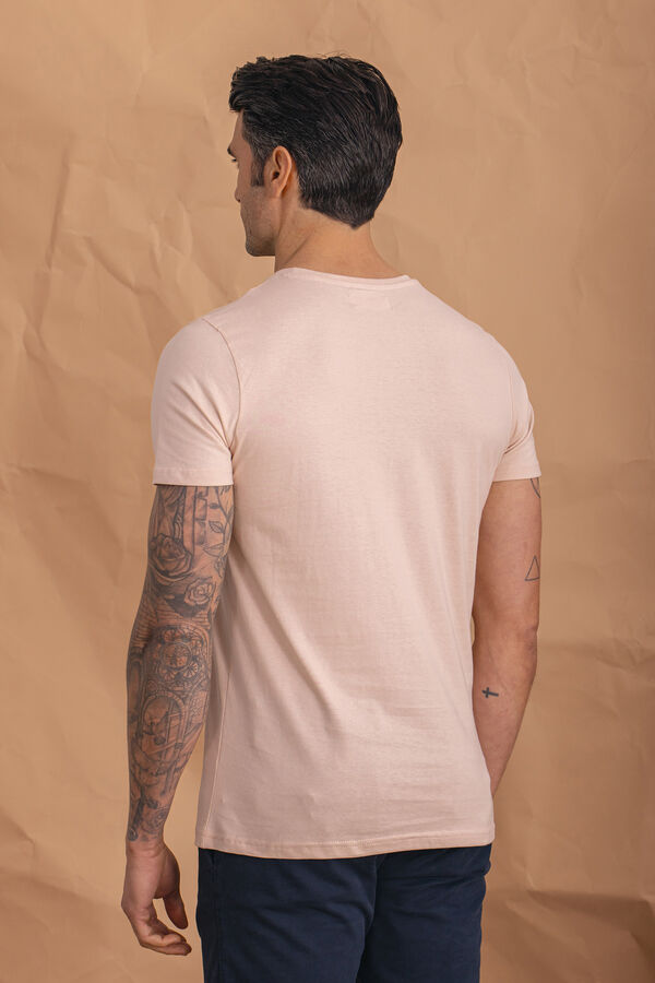 Celopman Camiseta básica rosa rosa