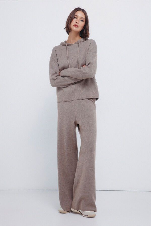 Springfield Cal&ccedil;a culotte de malha cinzento