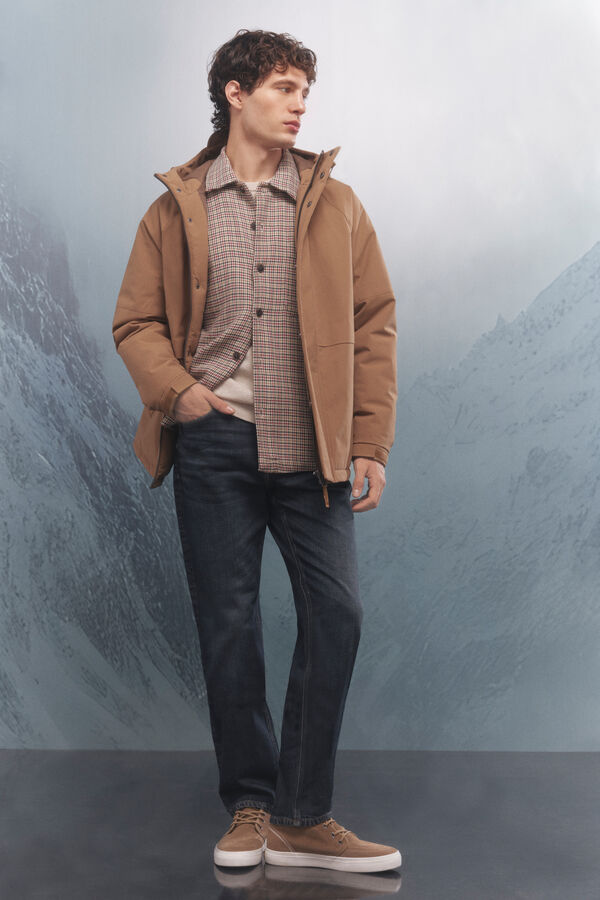 Springfield Parka acolchoada térmica castanho