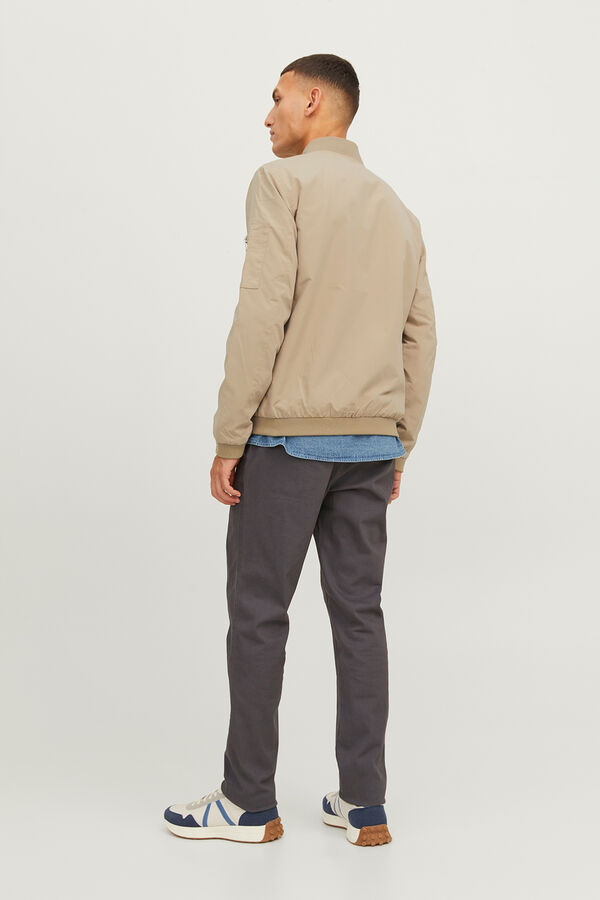 Jack & Jones Jaqueta bomber curta azul