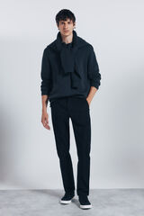 Springfield Calças chino slim fit preto