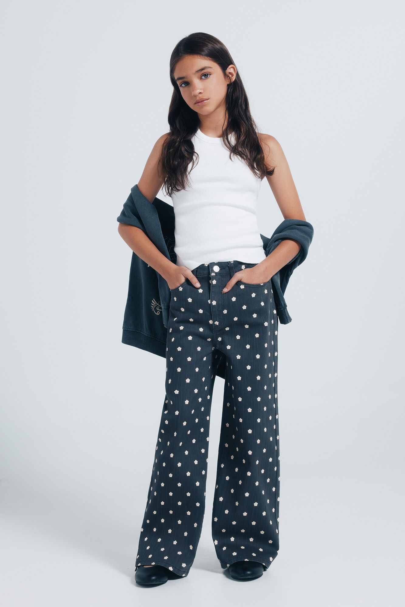 Springfield Kids culotte margaridas para menina