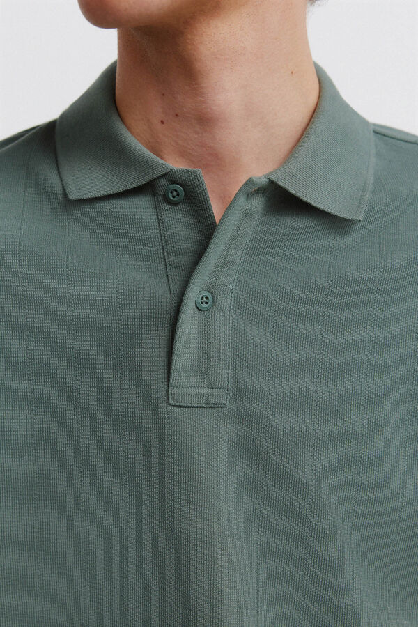 Springfield Polo em estrutura regular fit verde