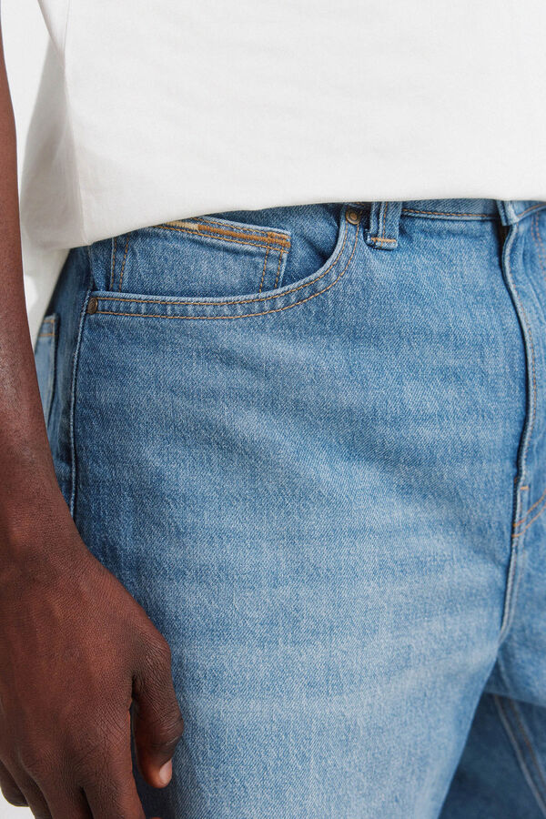 Springfield Bermudas jeans regular fit azul