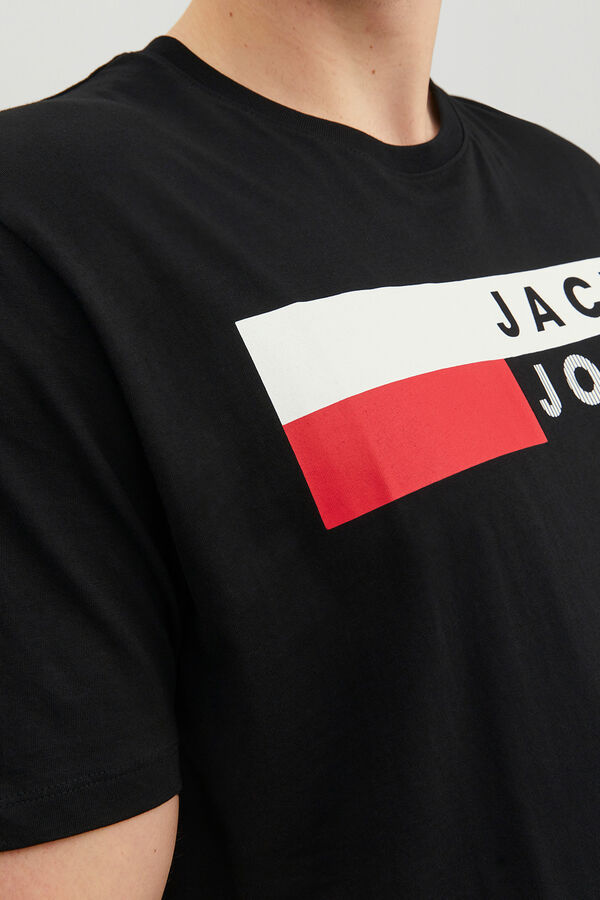 Jack & Jones PLUS Basic logo T-shirt black