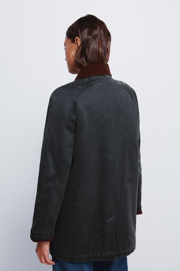 Springfield Parka encerada Caqui escuro