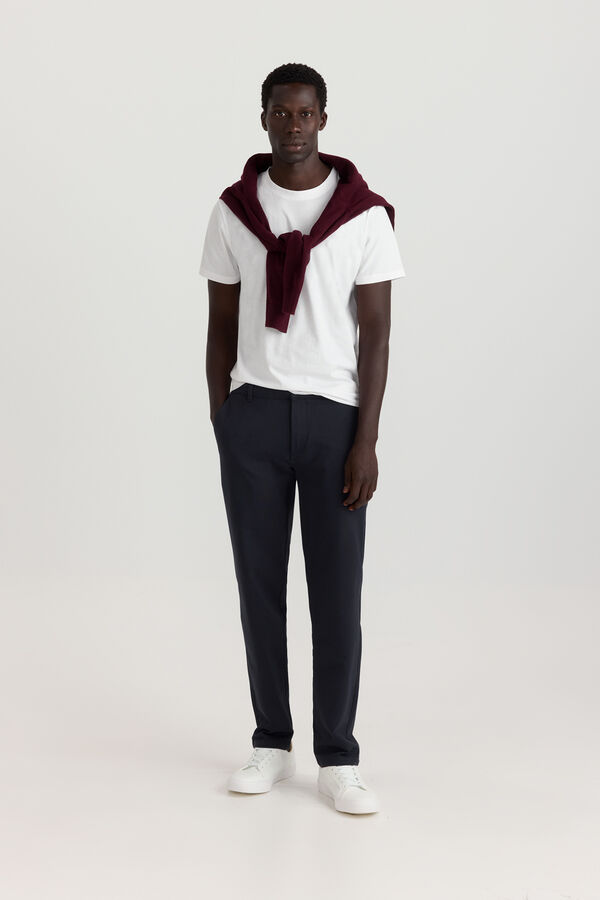 Springfield Comfort knit chinos blue