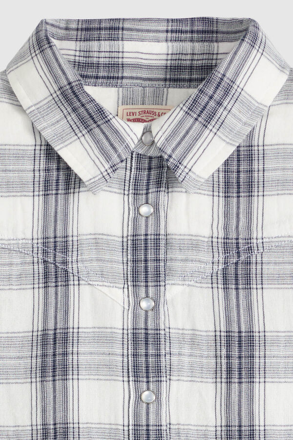 Levi's Camisa de manga comprida em algod&atilde;o azul