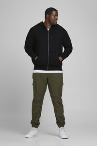 Jack & Jones PLUS Sweatshirt capuz com fecho-éclair PLUS