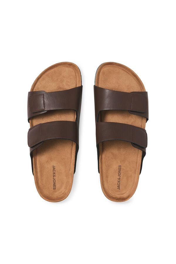 Jack & Jones Sand&aacute;lias de tiras com sola leve castanho