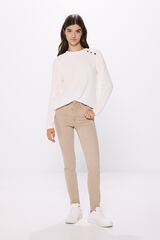 Springfield Calça Slim Color beige