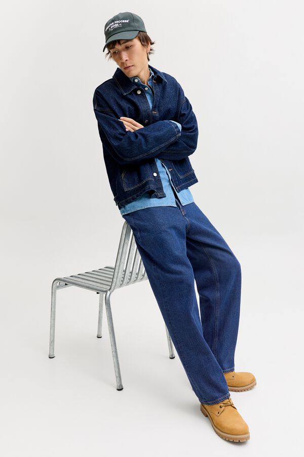 Jack & Jones Jeans baggy cinco bolsos azul