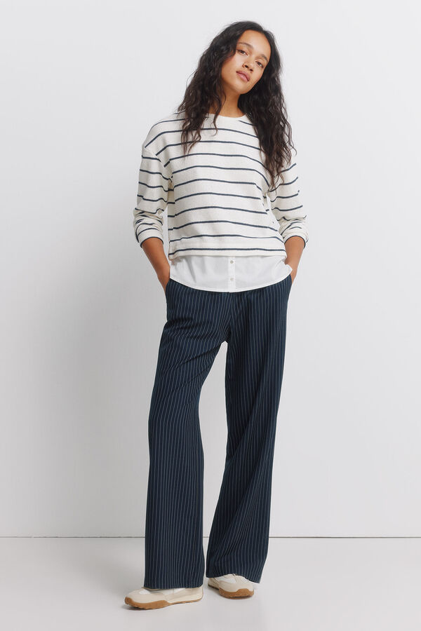 Springfield T-shirt Chenilla bimateria bege