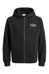 Jack & Jones PLUS fecho-éclair básico com Sweatshirt PLUS preto