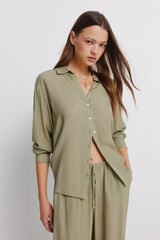 Springfield Camisa de manga comprida &agrave;s riscas bege