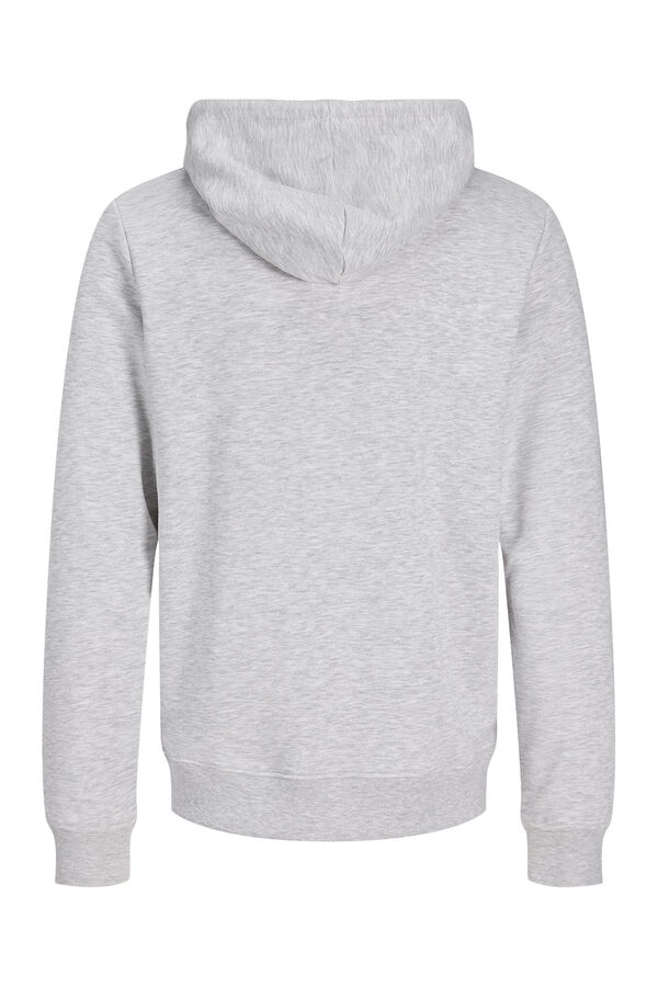 Jack & Jones Sweatshirt com capuz em algod&atilde;o branco