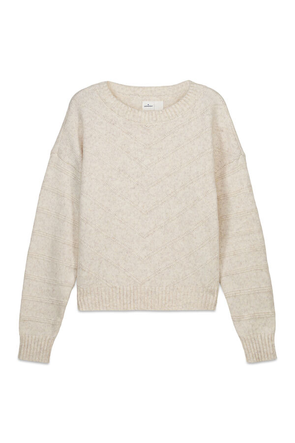 Springfield Camisola Chevron bege