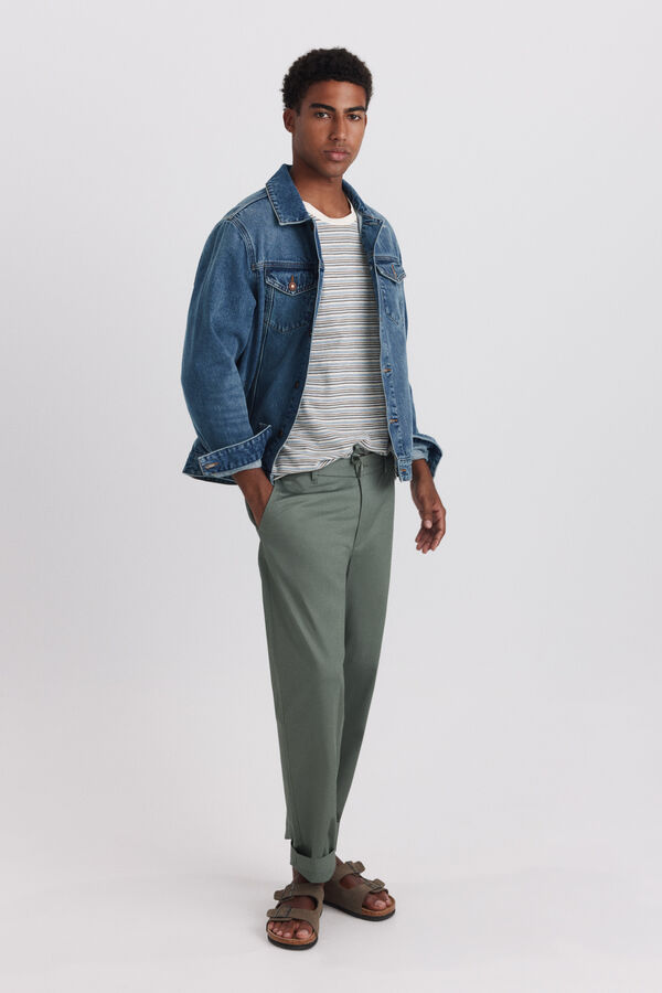 Springfield Cal&ccedil;a leve straight fit verde