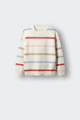 Springfield Kids Camisola de riscas finas para menina branco
