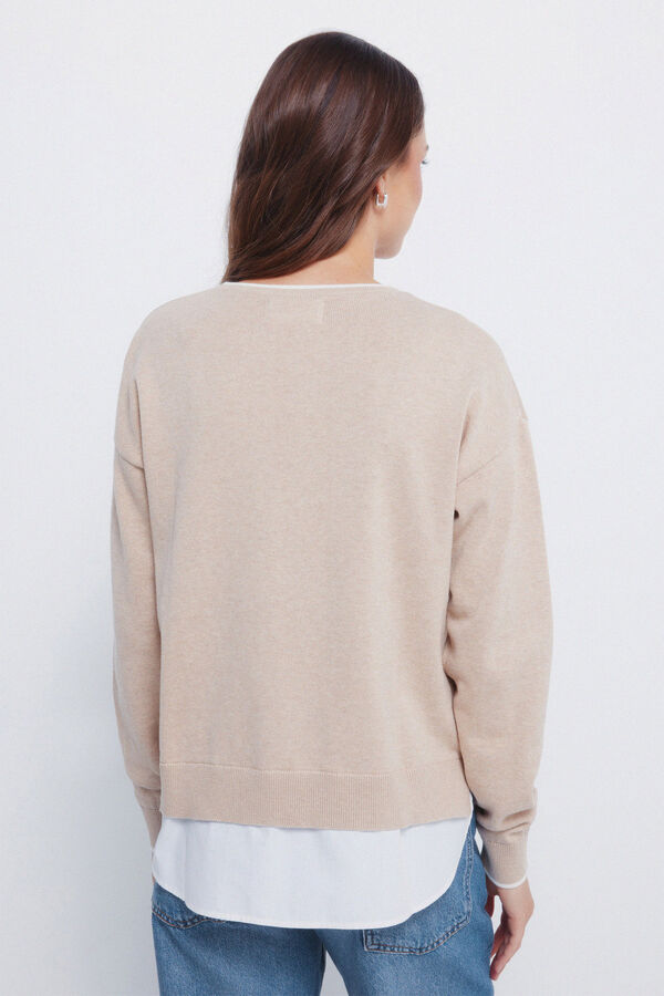Springfield Camisola combinado "Bonjour" cru