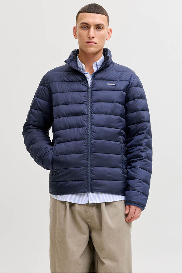 Jack & Jones Jaqueta puffer curta azul