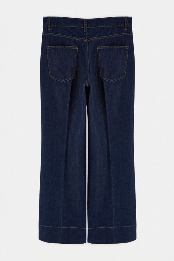 Trendyol Cal&ccedil;as jeans wide leg azul